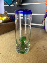 Load image into Gallery viewer, Glass Cact Blu shot