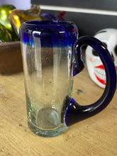 Load image into Gallery viewer, Glass Blue Handle shot