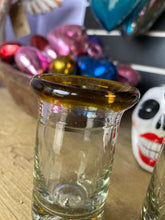 Load image into Gallery viewer, Glass Brn Rim Shot folded