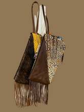 Load image into Gallery viewer, Leather Wrist Fringe Clutch Purse
