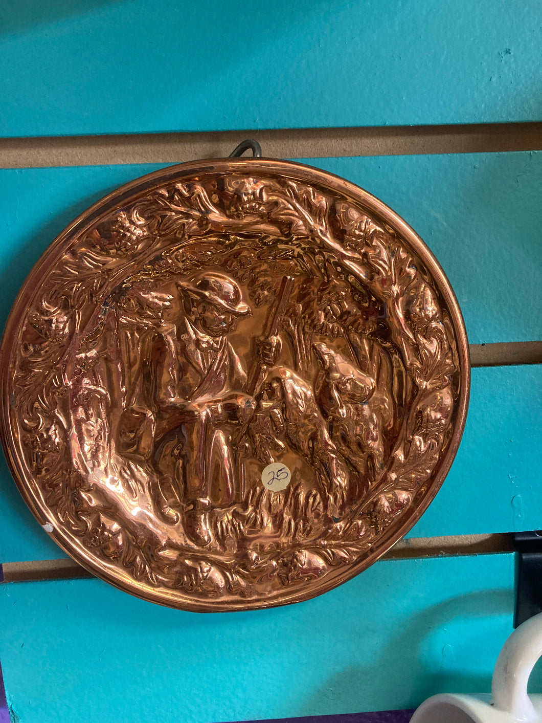 Small copper decorative plate
