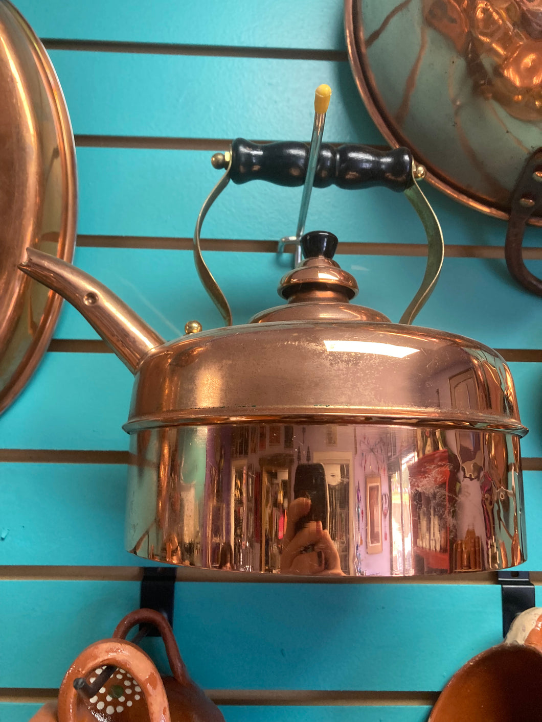Medium copper teapot
