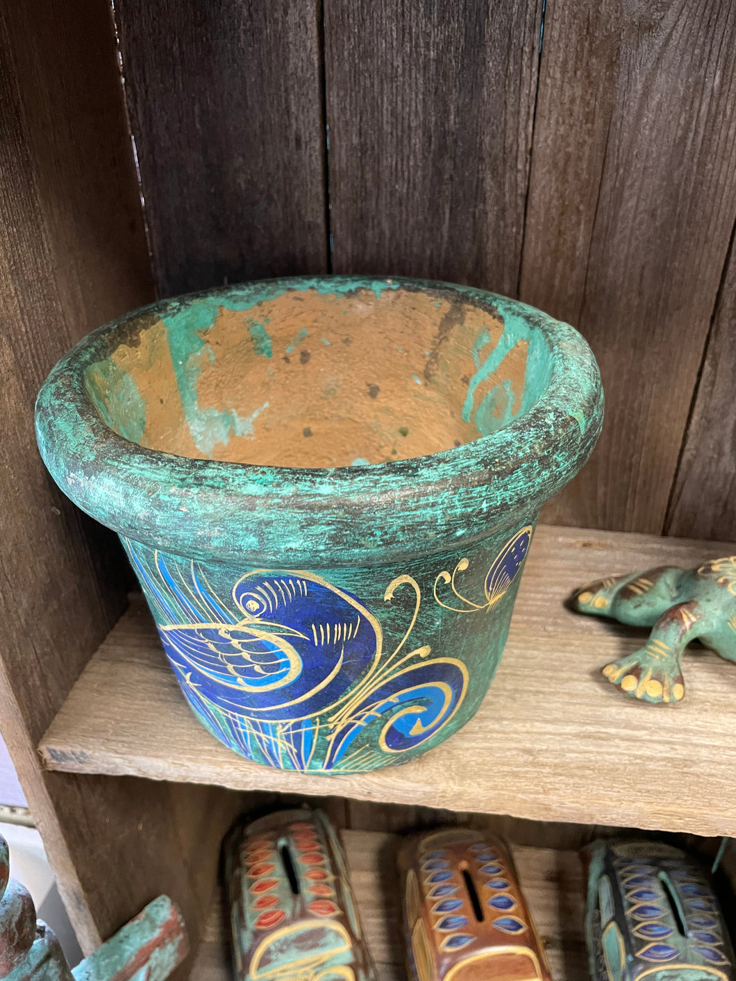 Clay barro flower pot