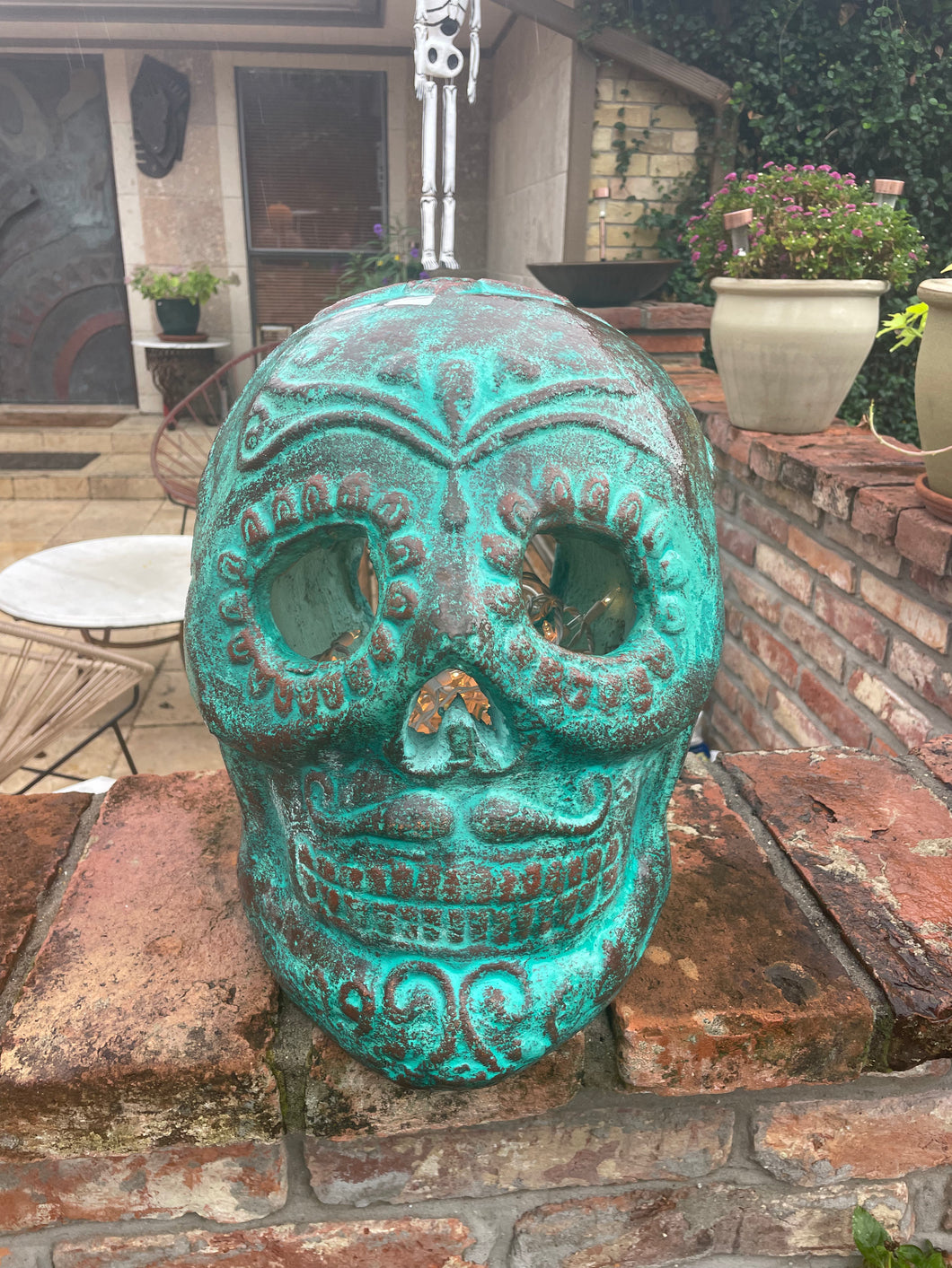 skull head clay