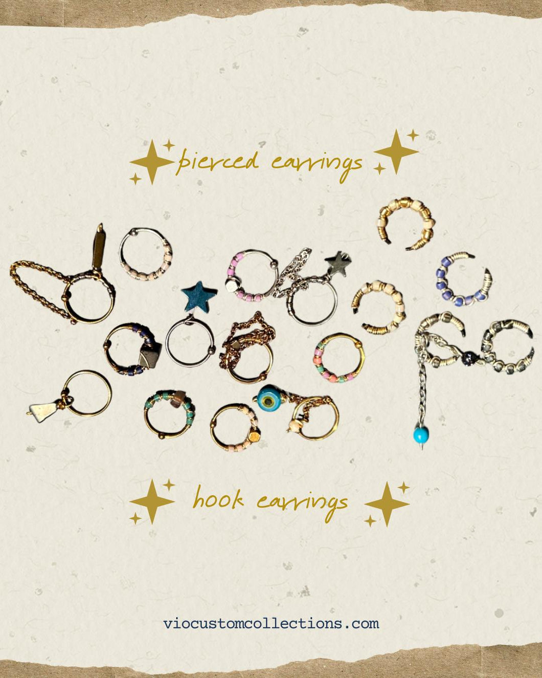 aura wirewrap earrings