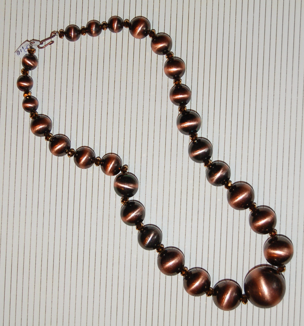 Necklace Asending Copper Beads