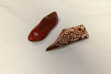 Load image into Gallery viewer, Small Hand Painted Wooden Shoe Mold
