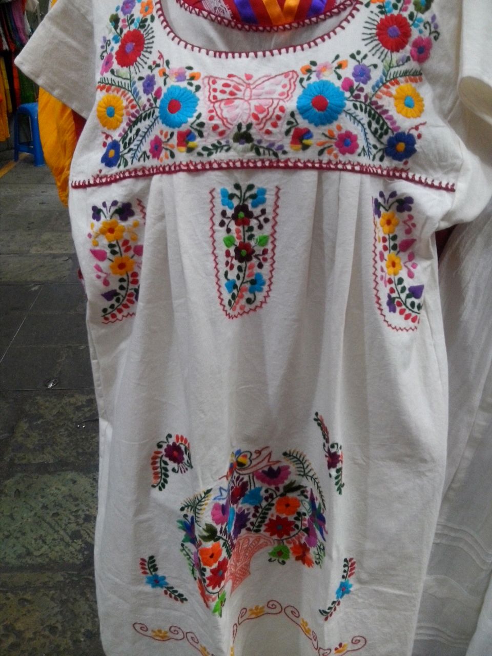 Mexican Dress - White