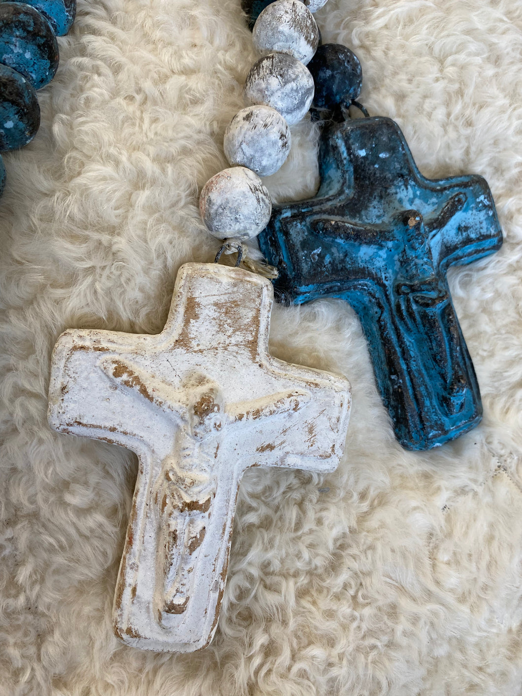 Clay Rosary, Large